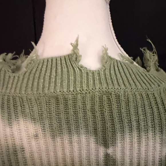 She + Sky Sage Green Ribbed Sweater - Picture 5 of 6